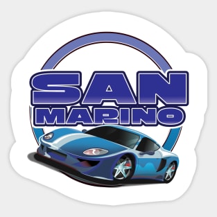 San Marino Sports Car Sticker